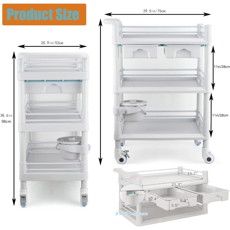 Utility Medical 3-Tier Estheti - Medical Lab Furniture 评论和价格
