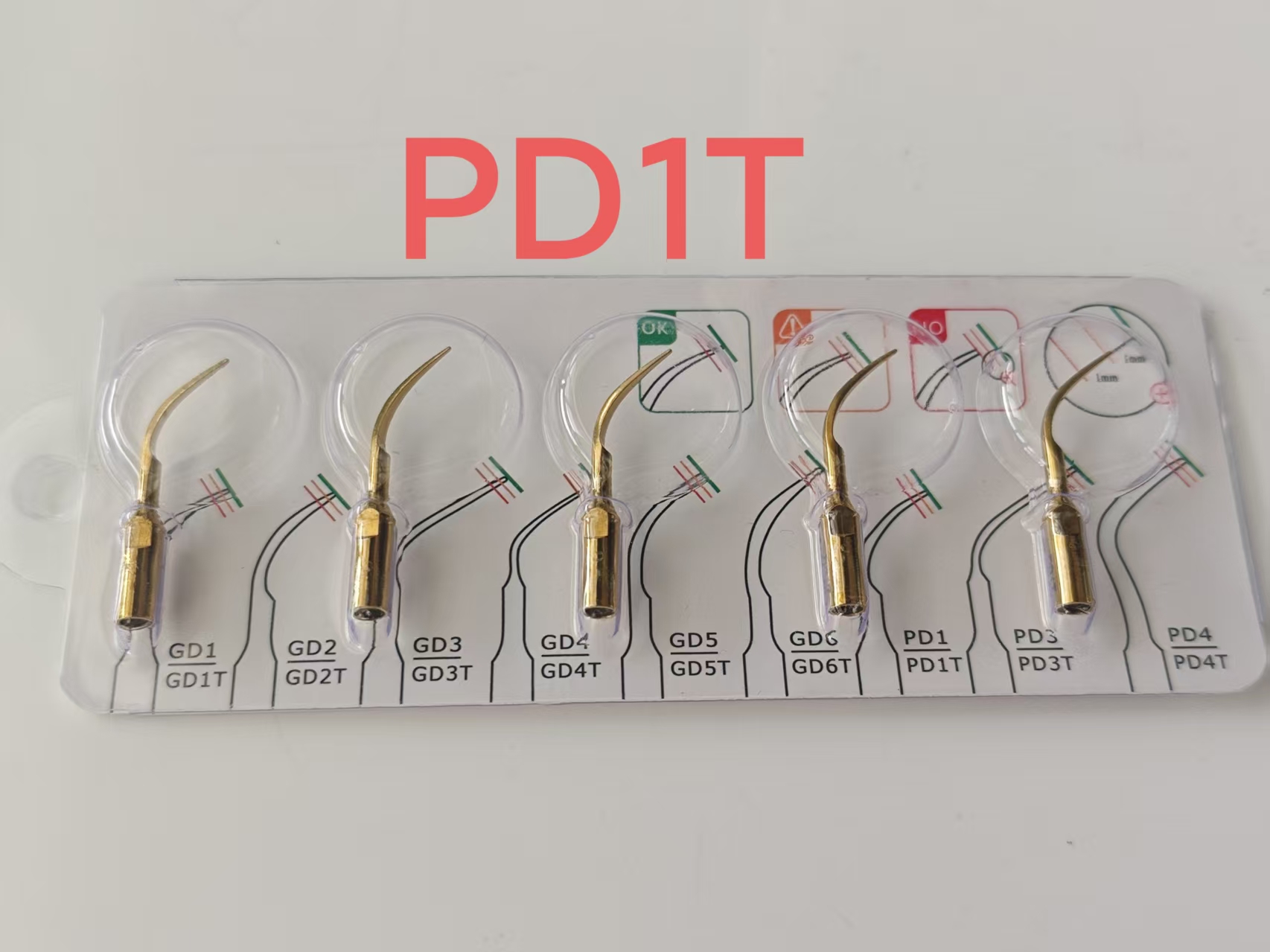 5Pcs Titanium Gold Dental Ultr - Dental Scaler Ultrasonic 评论和价格